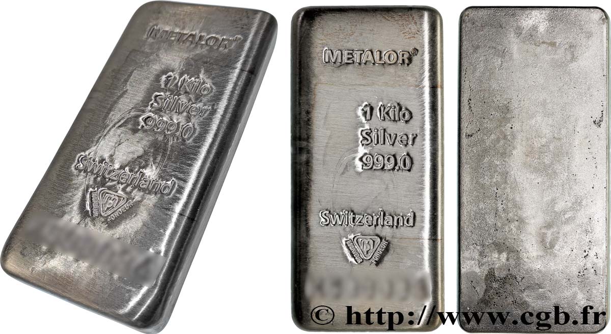 SILVER INVESTMENT Lingot de 1 kg - ARGENT 999,9 MS