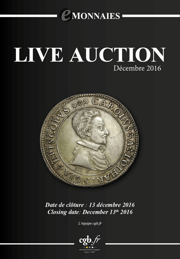 Live Auction - Décembre 2016 CLAIRAND Arnaud, COMPAROT Laurent, CORNU Joël, DESSERTINE Matthieu, PARISOT Nicolas, SCHMITT Laurent, VOITEL Laurent