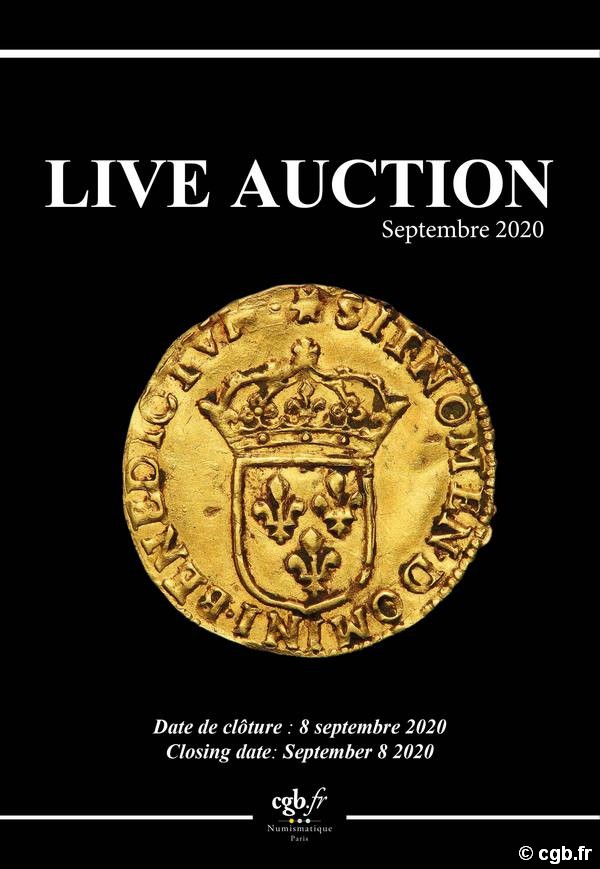 Live Auction - Septembre 2020 BRILLANT Marie, CLAIRAND Arnaud, COMPAROT Laurent, CORNU Joël, DESSERTINE Matthieu, PARISOT Nicolas, SCHMITT Laurent, VOITEL Laurent