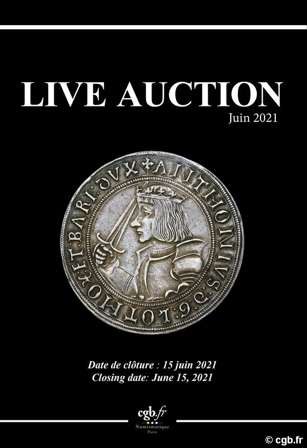 Live Auction - Juin 2021 BRILLANT Marie, BRILLANT Pauline, CLAIRAND Arnaud, COMPAROT Laurent, CORNU Joël, JUILLARD Alice, PARISOT Nicolas, VOITEL Laurent