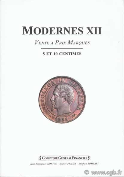 Modernes 12 - 5 centimes et 10 centimes PRIEUR Michel, SOMBART Stéphan