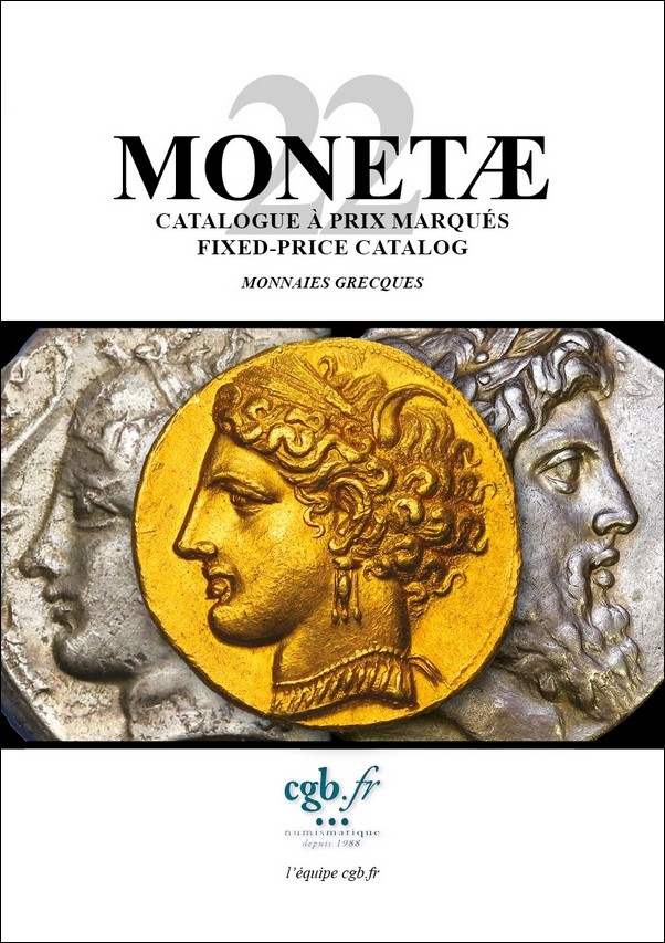 MONETAE 22 - Monnaies Grecques CORNU Joël, SCHMITT Laurent