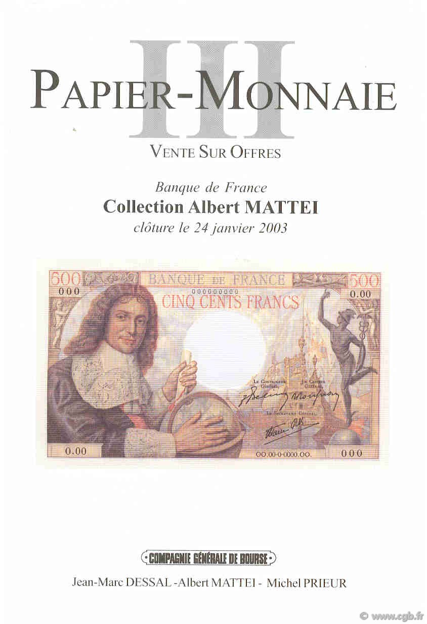 PAPIER-MONNAIE 3, collection Mattei DESSAL Jean-Marc, PRIEUR Michel