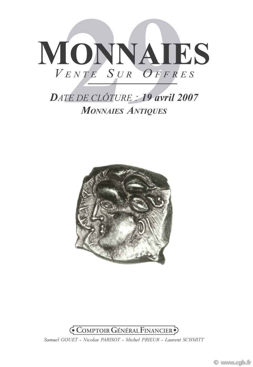 Monnaies 29, monnaies antiques PRIEUR Michel, SCHMITT Laurent