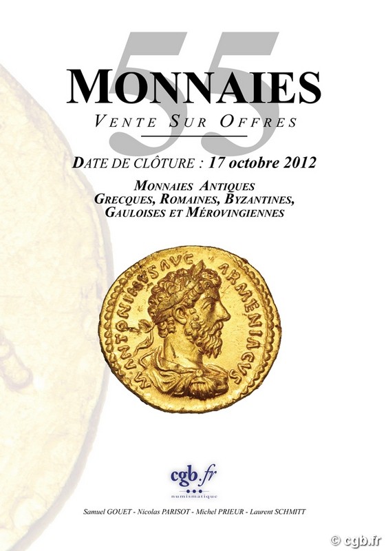 Monnaies 55 GOUET Samuel, PARISOT Nicolas, PRIEUR Michel, SCHMITT Laurent