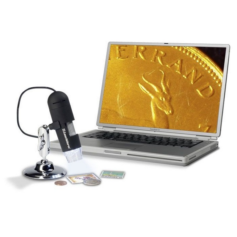 Microscope USB digital (grossissement x 20 à x 200) LEUCHTTURM