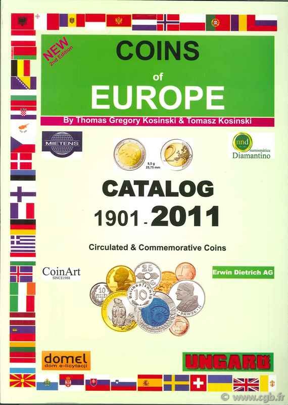 Coins of Europe 1901-2011 KOSINSKI T.G., KOSINSKI T.