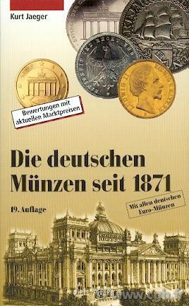 Die Deutschen münzen seit 1871 (2005), 19e édition JAEGER Kurt