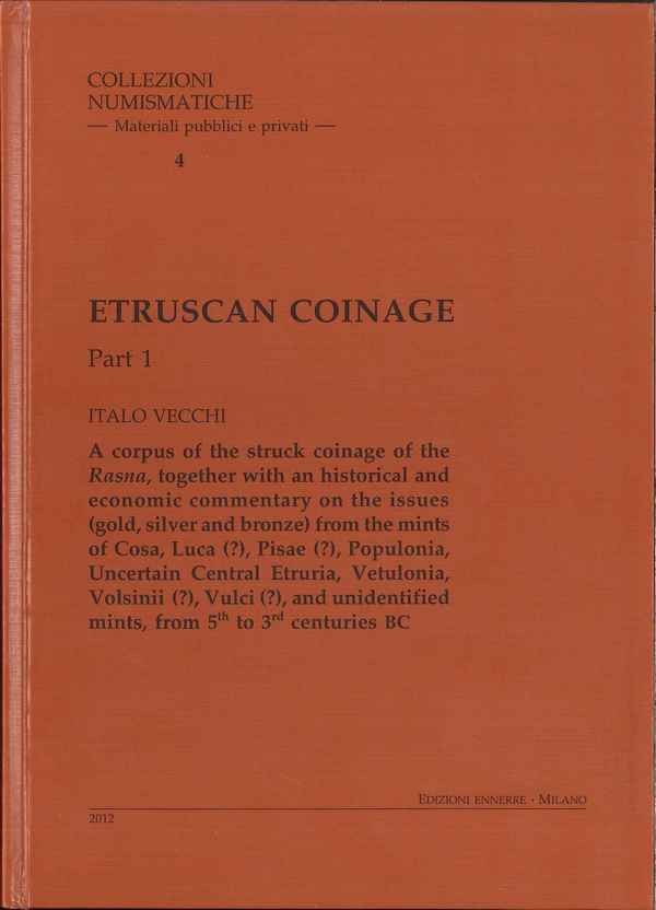 Estruscan Coinage Part 1 VECCHI Italo