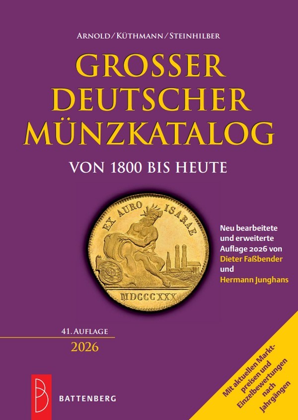Grosser Deutscher Münzkatalog von 1800 bis heute - 41. auflage 2026 JUNGHANS Hermann, FASSBENDER Dieter