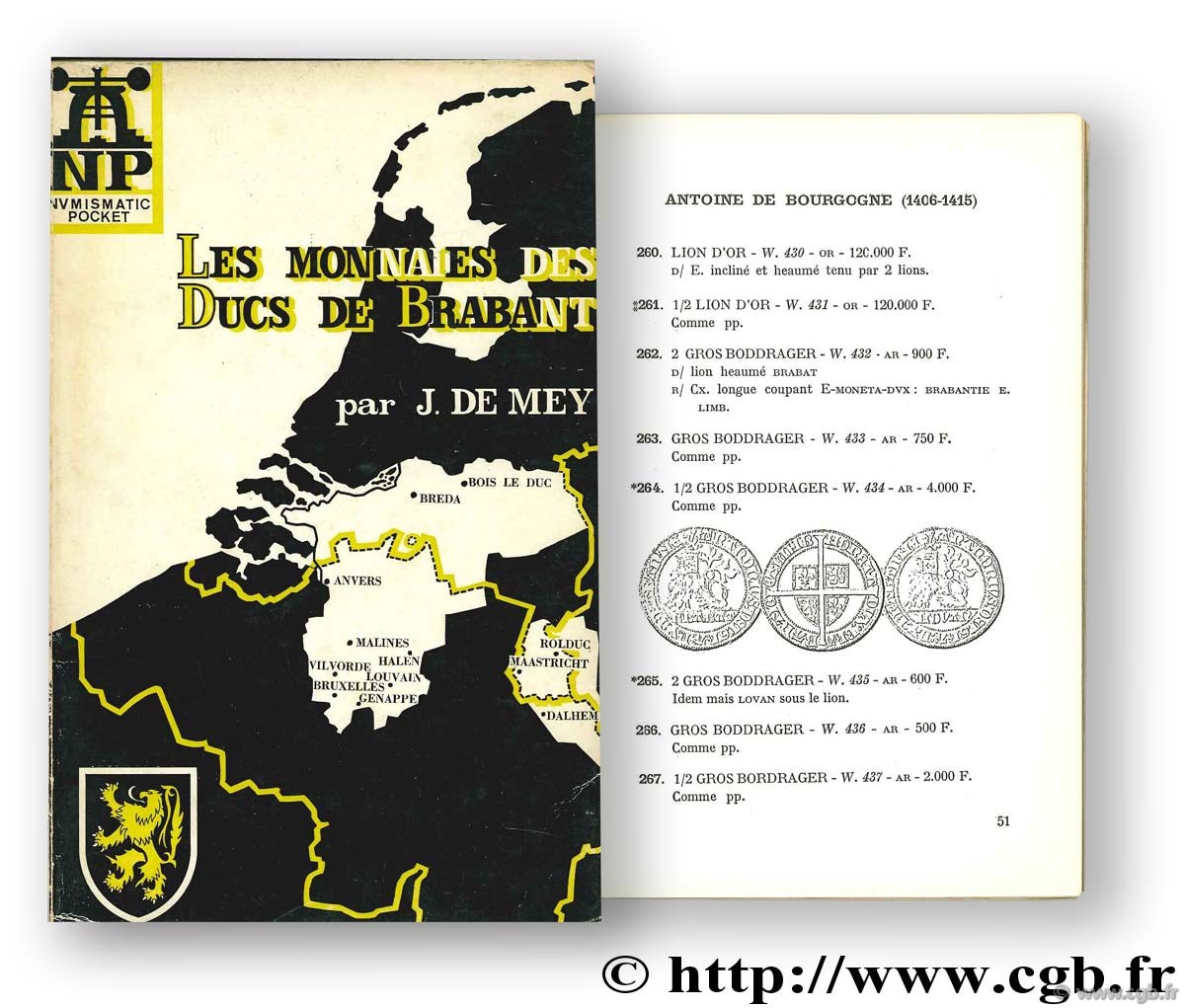 Les monnaies des ducs de Brabant, I (1106 - 1467)Numismatic Pocket n° 1 DE MEY J.-R.