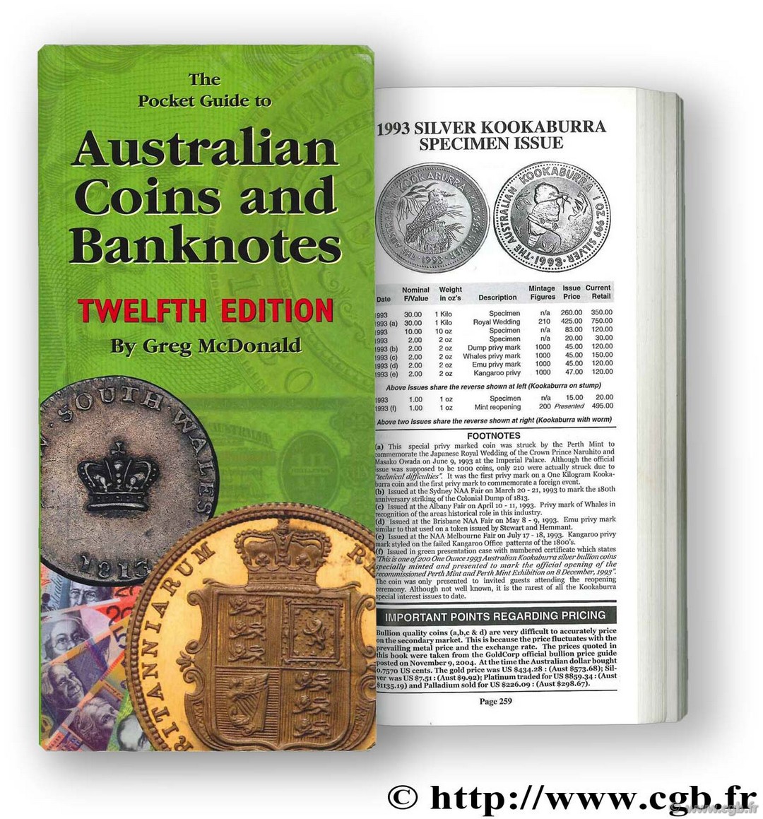 Australian coins and banknotes MCDONALD G.