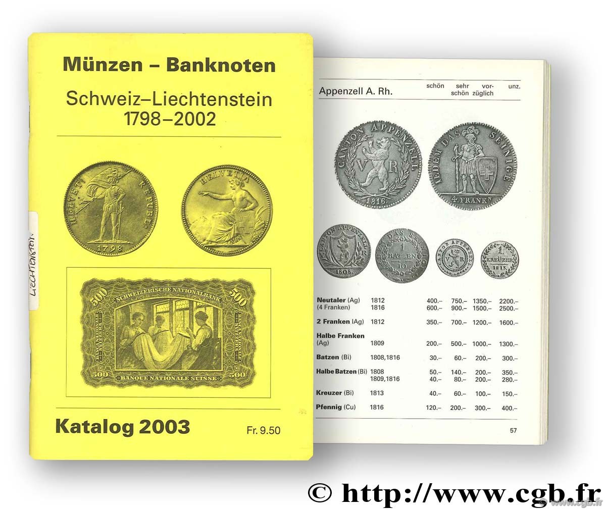 Schweiz - Liechtenstein 1798 - 2002 