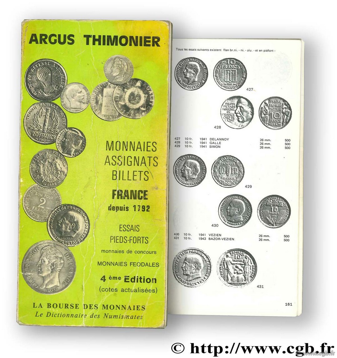 Argus Thimonnier - Monnaies, Assignats, Billets FRANCE depuis 1792 THIMONIER