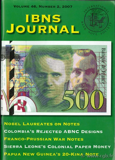 International bank note society journal 2007 volume 46, n°2 