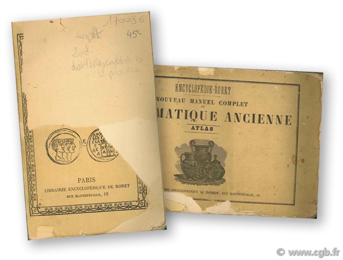 Nouveau manuel complet de numismatique ancienne BARTHELEMY A. de