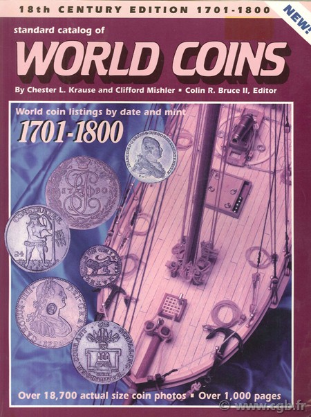 Standard catalogue of world coins - 1701-1800 - first edition KRAUSE Chester L., MISHLER Clifford
