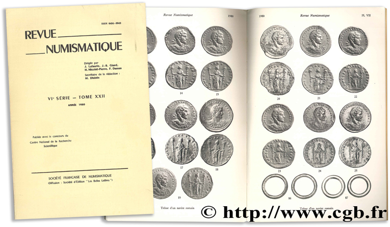 Revue Numismatique - VIe série, tome XXII Collectif