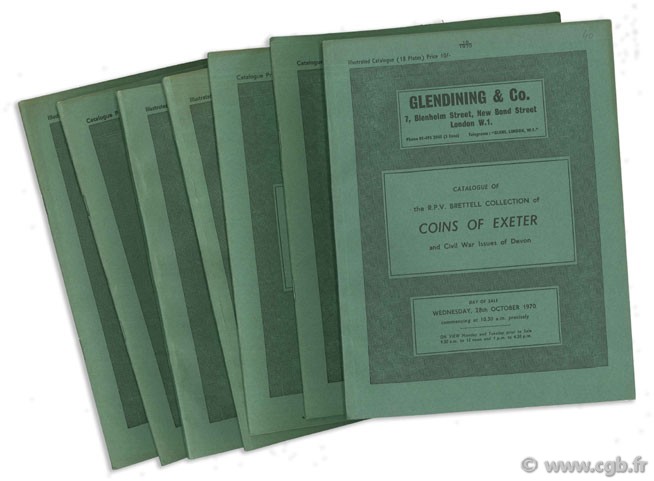 Lot de sept catalogues Glendinning & Co.  