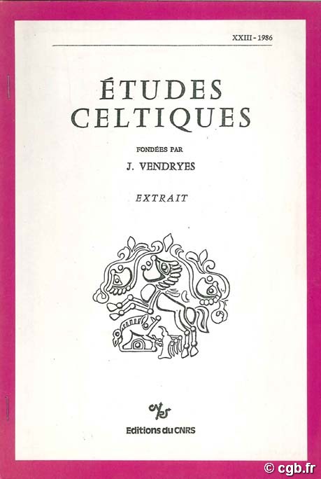 Études celtiques, Extrait FISCHER B.