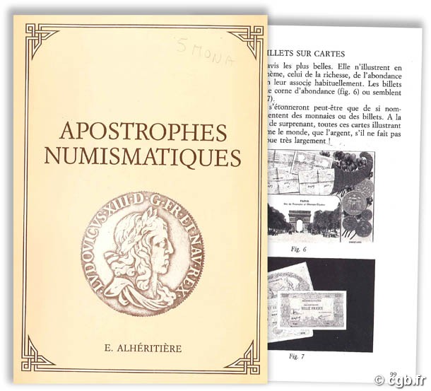 Apostrophes numismatiques ALHÉRITIÈRE Edouard