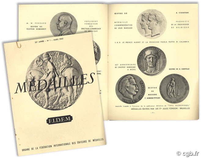 Medailles F.I.D.E.M - 23e année, n°1, mars 1960 Collectif