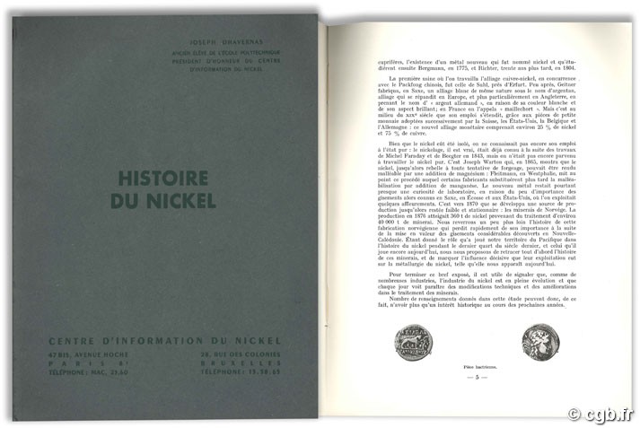 Histoire du nickel J. DHAVERNAS