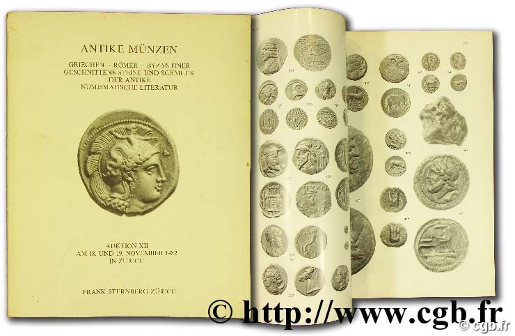 Die antiken münzen, griechen, römer, byzantiner, auktion XII VON FRITZE H.