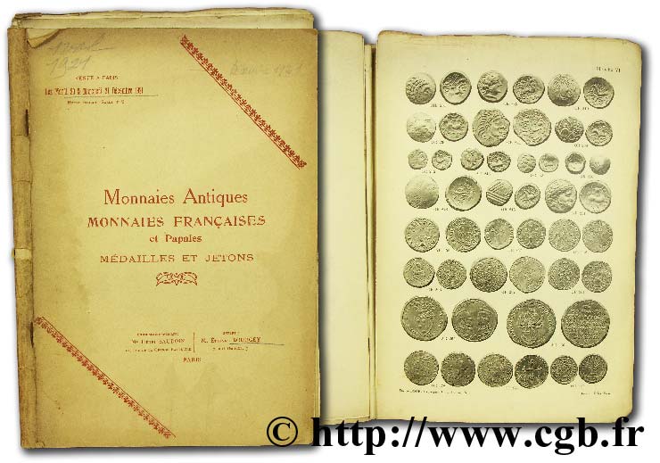 Monnaies antiques Monnaies Françaises et Papales médailles et jetons BOURGEY É.