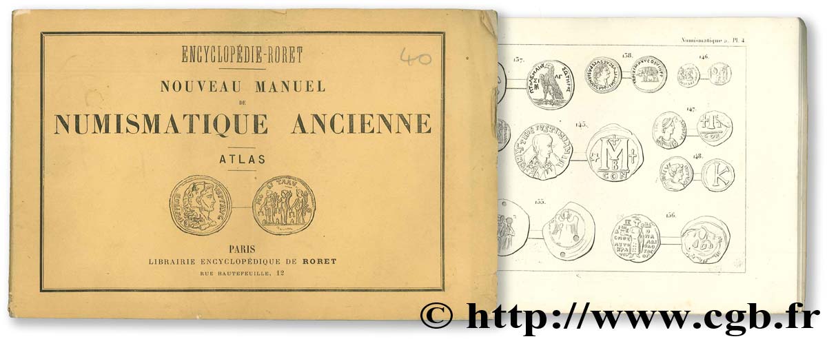 Encyclopédie Roret : nouveau manuel de numismatique ancienne - Atlas BARTHELEMY J.-B.