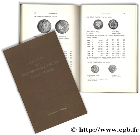 Répertoire de la Numismatique française contemporaine - 1793 à nos jours DE MEY J., POINDESSAULT B.