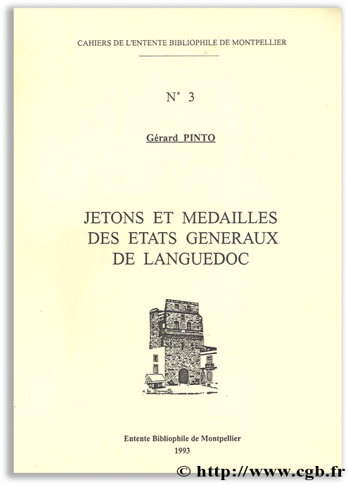 Jetons et médailles des États généraux de Languedoc PINTO G.