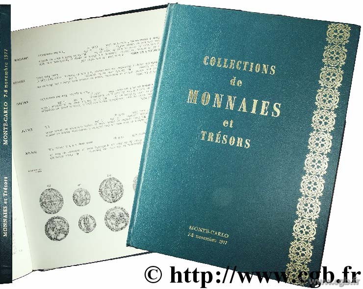 Collections de monnaies et trésors - Vente Publique au Sporting d hiver de Monte-Carlo - novembre 1977 VINCHON J.