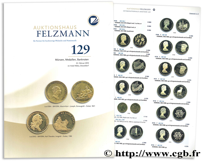 Auktionshaus Felzmann - 129 : Münzen, Medaillen, Banknoten 