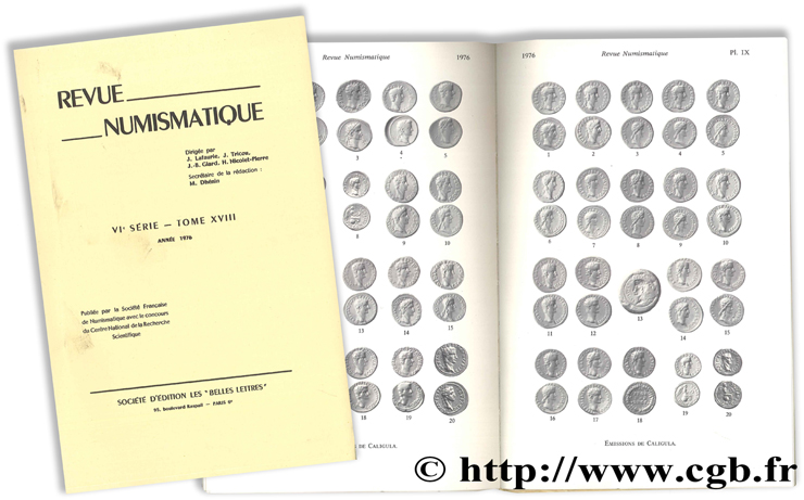Revue numismatique - VIème série - Tome XVIII, année 1976 
