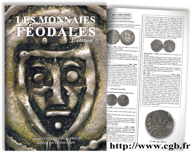 Les monnaies féodales - 2e édition CLAIRAND A., PRIEUR M.