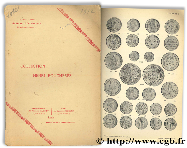 Collection Henri Boucherez - Monnaies antiques, monnaies & médailles, jetons BOURGEY É.