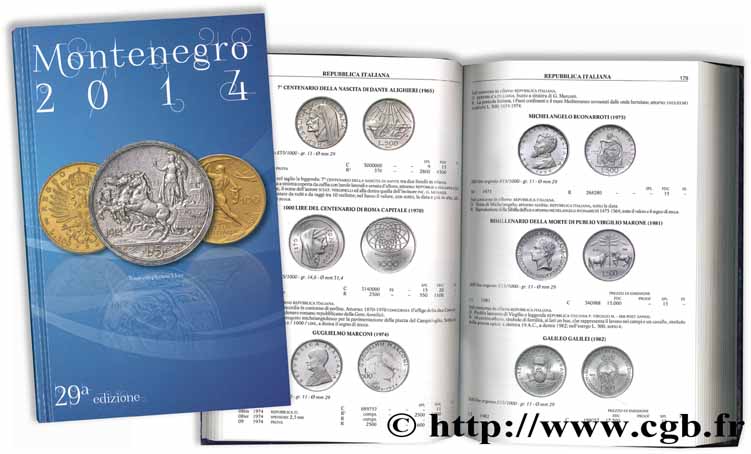 Montenegro 2014 : Manuale del collezionista di monete italiane - XXIX Edizione MONTENEGRO Eupremio
