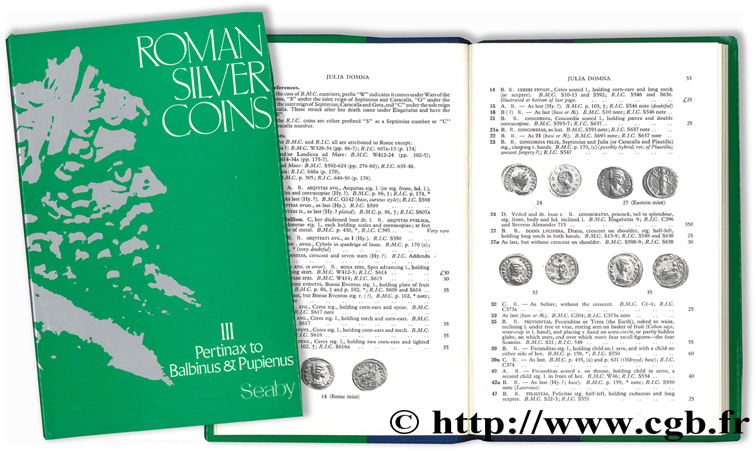 Roman Silver Coins - III - Pertinax to Balbinus & Pupienus SEABY H. A.
