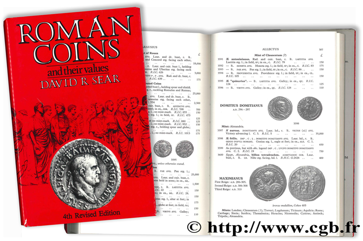 Roman Coins and their Values, 4th Revised Edition, 1994 (1988) SEAR David R.