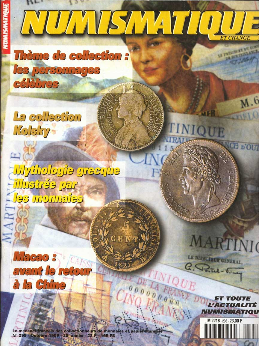 Numismatique et change n°298 OCTOBRE 1999 NUMISMATIQUE ET CHANGE