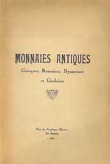 Monnaies antiques grecques, romaines, byzantines et gauloises - Collection A.  PLATT C.