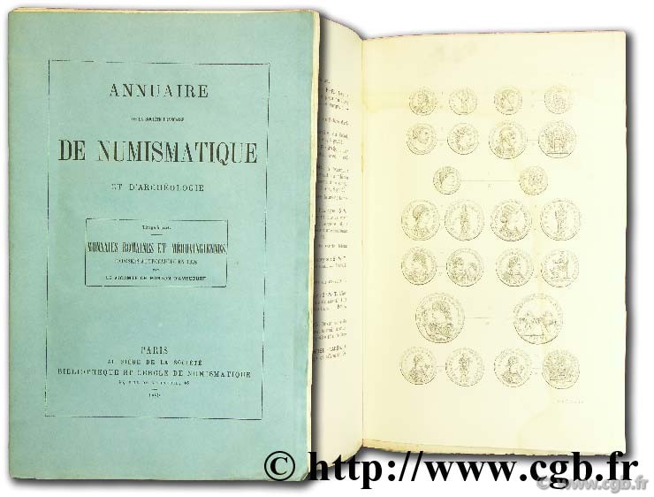 Monnaies romaines et mérovingiennes exposées au Trocadéro en 1878  PONTON D AMECOURT G.