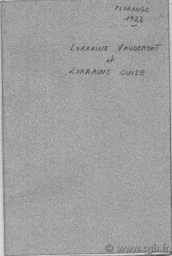 Jetons des maisons de Lorraine-Vaudémont et de Lorraine-Guise, supplément à l Armorial du jetonophile FLORANGE Jules