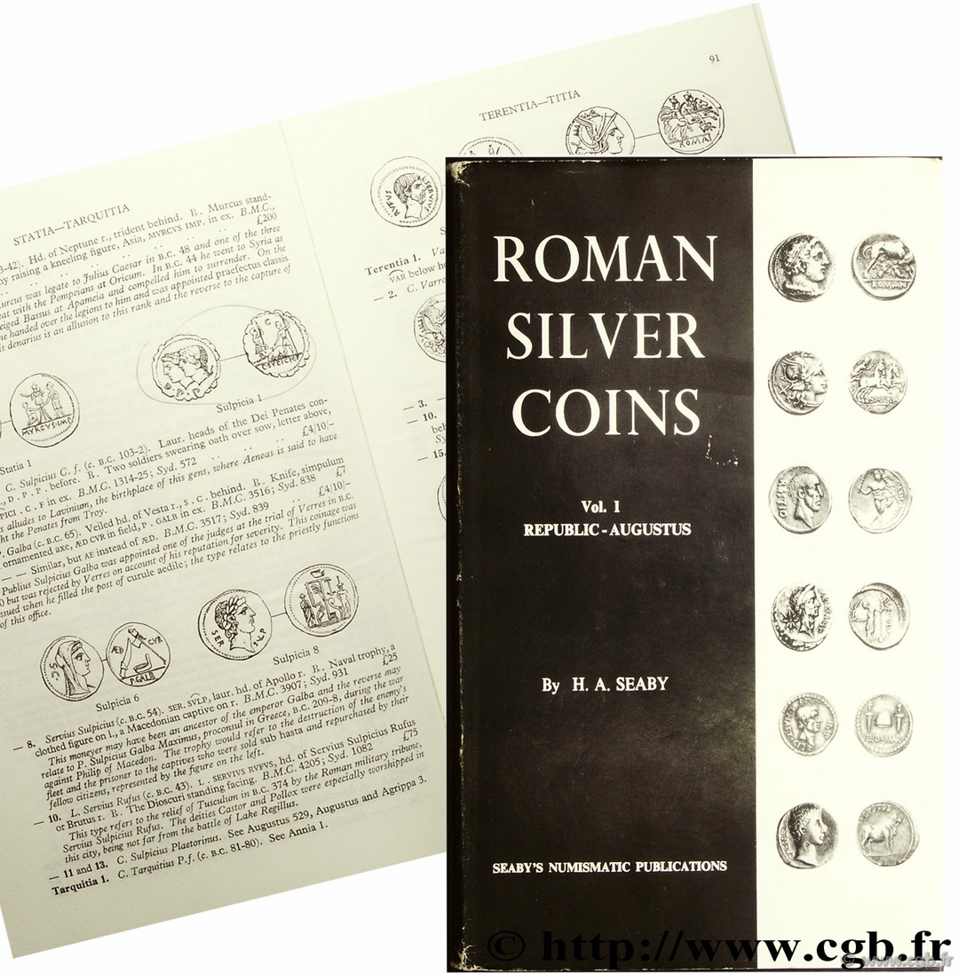 Roman silver coins - I - the Republic to Augustus SEABY H.-A.