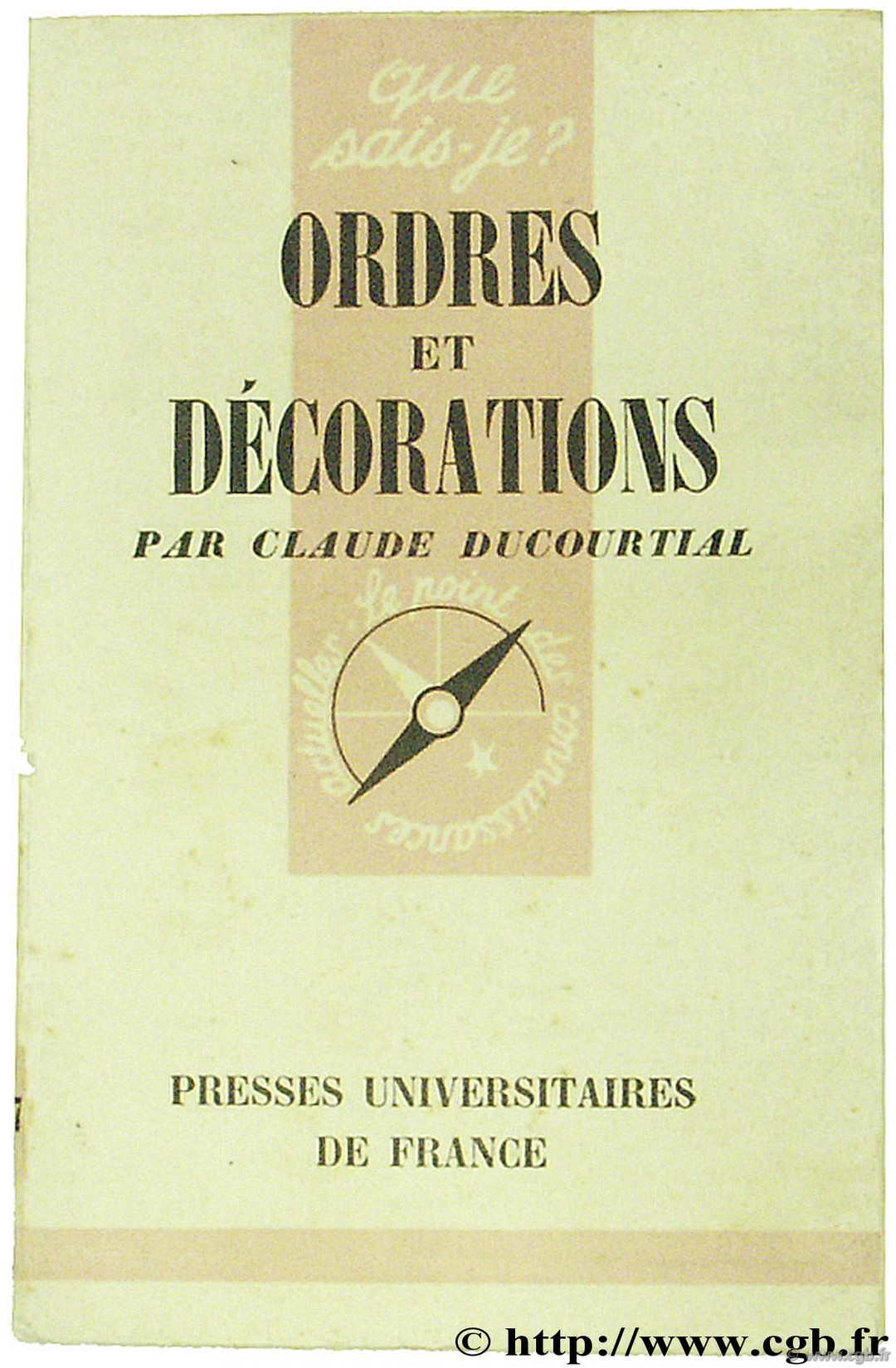 Ordres et décorations DUCOURTIAL C.