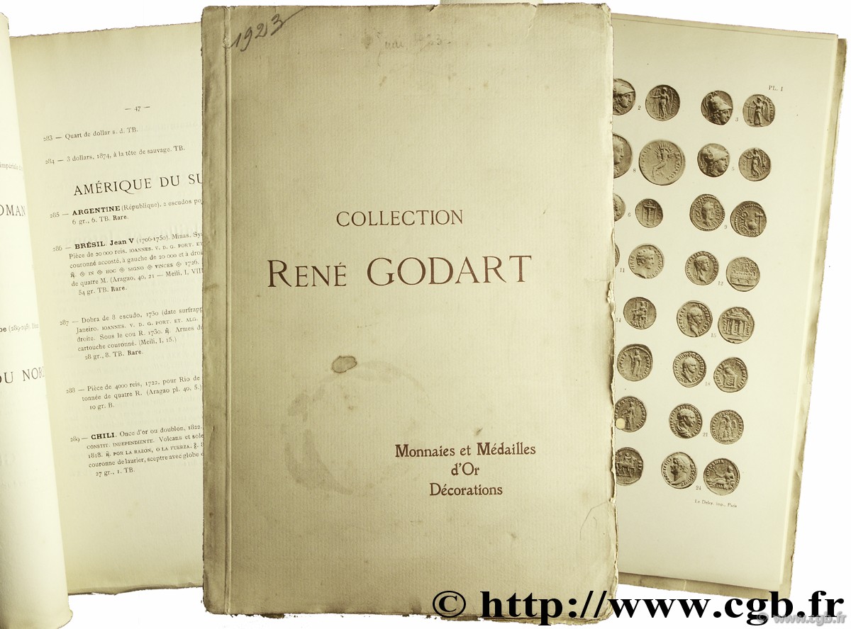 Monnaies et médailles d or grecques, romaines, byzantines, françaises & étrangères - décorations - Collection René Godart CIANI L.