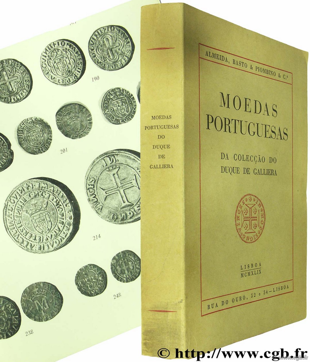 Moedas portuguesas da colecçao do duque de Galliera ALMEIDA J., BASTO M.,  PIOMBINO L.