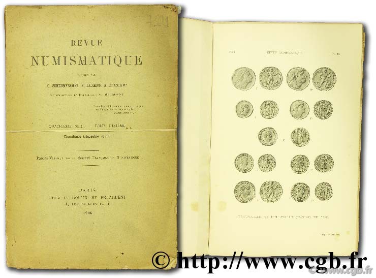 Revue numismatique  BABELON E., DIEUDONNE A., SCHLUMBERGER G.