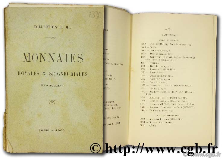 Collection H. M. Monnaies royales & seigneuriales françaises FEUARDENT F., ROLLIN H.